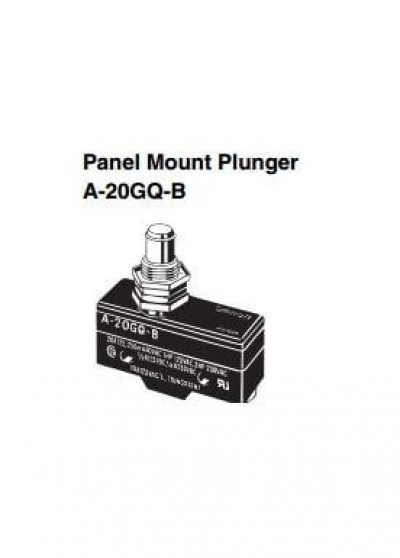 Limit Switch Panel mount plunger