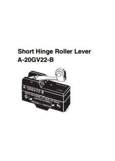 Limit Switch Short hinge roller lever